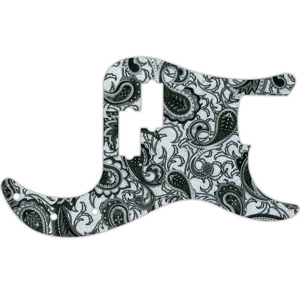 P-bass - US Vintage - svart s&oslash;lv Paisley