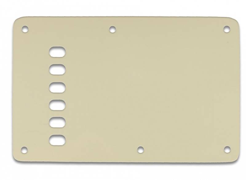 Bakplate for Fender Stratocaster - Vintage - Pergamenthvit