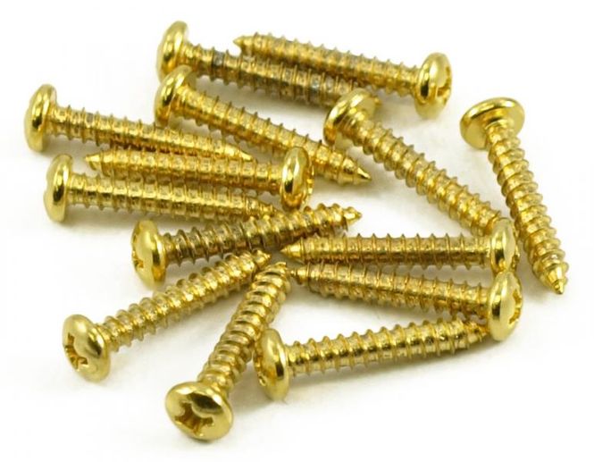 Hovedbilde Skrue for feste av tailpiece - gull